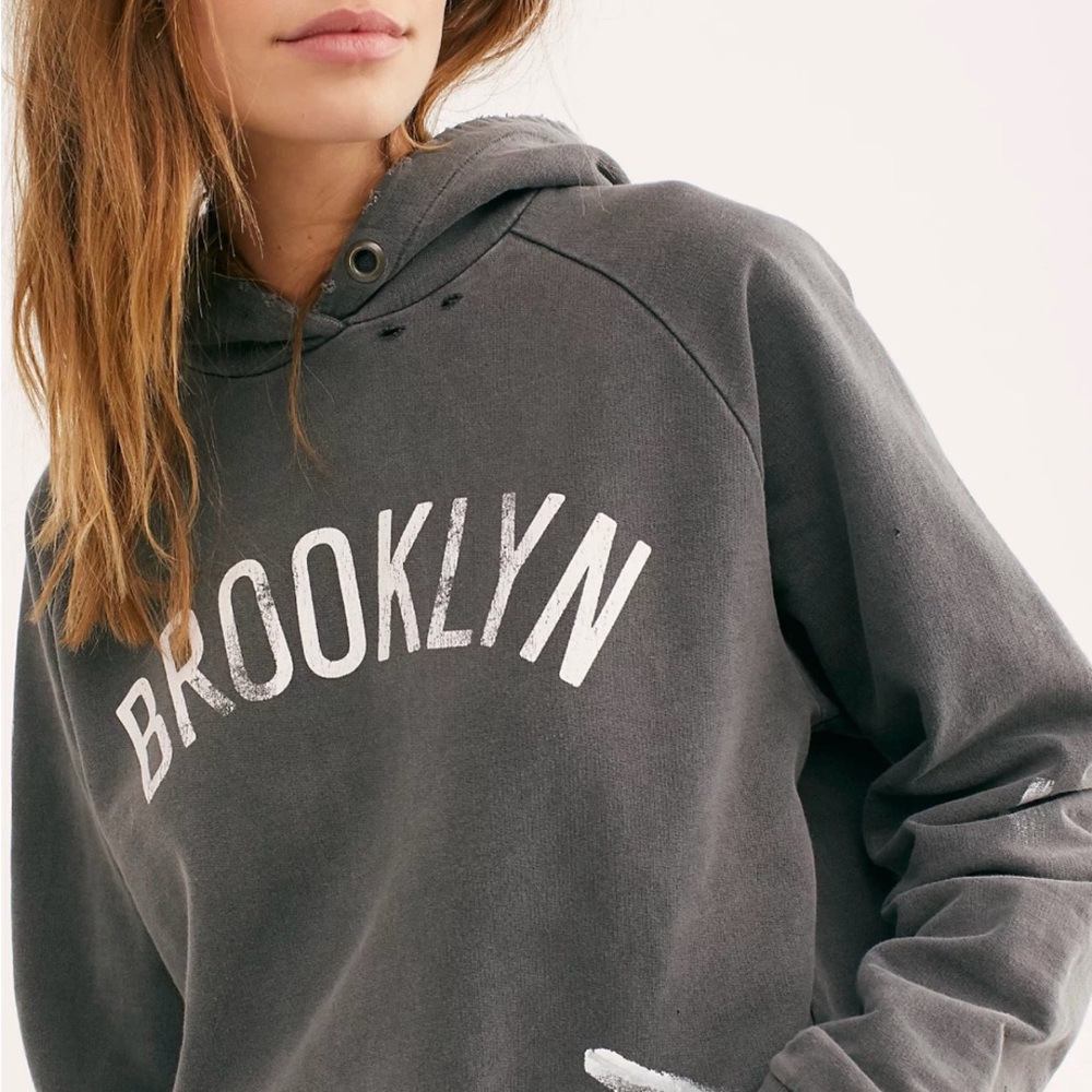NWT Free People Nets Rocket BROOKLYN Hoodie Sweatshirt Sz M -$168